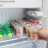 Honana CF-KT04 Cans Storage Box Refrigerator Fridge Organizer Four Case Sauce Bottle Container