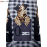 Cartoon Dog Apron Waterproof Kitchen Apron Woman Man Apron Kitchen Apron