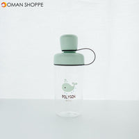 Cartoon Portable Cup Students Water Cup Plastic Cup Cute Design Water Bottle