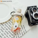 Cartoon Portable Cup Students Water Cup Plastic Cup Cute Design Water Bottle