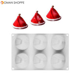 Christmas Fondant Molds Food grade Silicone Mold White DIY Cake Decoration Tools Cristmas Decoration Kitchen Accessories