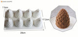 Christmas Fondant Molds Food grade Silicone Mold White DIY Cake Decoration Tools Cristmas Decoration Kitchen Accessories