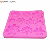 Christmas Snowflake Silicone mold fondant mold cake decorating tools chocolate mold kitchen Baking tools T1087