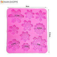 Christmas Snowflake Silicone mold fondant mold cake decorating tools chocolate mold kitchen Baking tools T1087