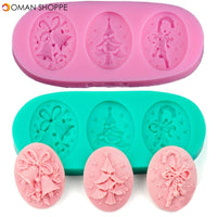 Christmas Tree Silicone Fondant Cake Mold Soap Chocolate Candy Decorating Mould