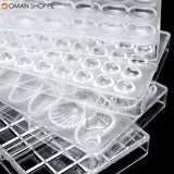 Clear Little Heart Shaped PC Polycarbonate 55 Chocolate Mold Candy Mould Tray