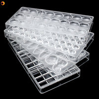 Clear Little Heart Shaped PC Polycarbonate 55 Chocolate Mold Candy Mould Tray