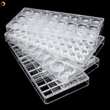 Clear Little Heart Shaped PC Polycarbonate 55 Chocolate Mold Candy Mould Tray