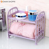 Combination Shelf Plastic Floor Living Room Kitchen Storage Rack