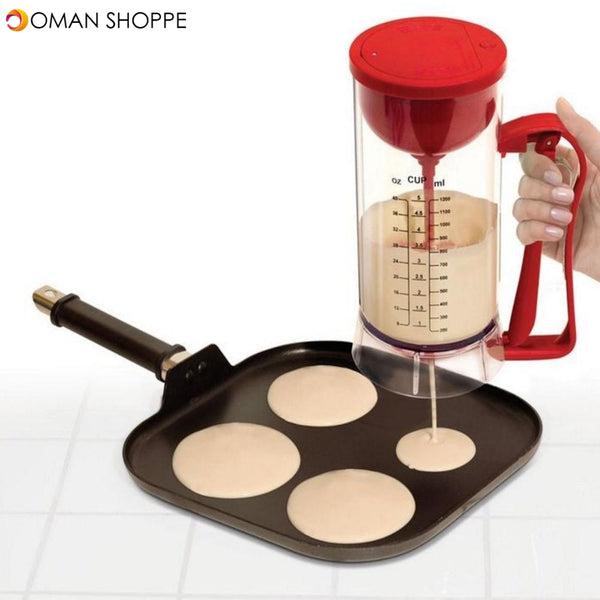 Cordless Electric Pan Cake Cup Cake Waffles Batter Mixer Dispenser Maker Machine