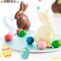 Creative 3D Easter Bunny Rabbit Plastic Chocolate Mold Cute Shoe Candy Mold Sugar Paste Baking Mold Cake Decorating Tools DIY Baking Tool