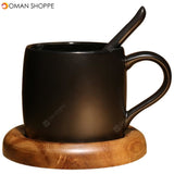 Creative Ceramics Coffee Mug with Scoop Cup Holder