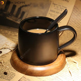 Creative Ceramics Coffee Mug with Scoop Cup Holder