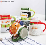 Creative Christmas Gift Ceramic Tea Mugs Water Container Cups And Mugs Top Grade Porcelain Coffee Cup Drinkware