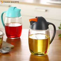 Creative Penguin Leak Proof Oil Bottle Vinegar Dispenser Sprayer Glass Automatic Flip Cruet with Pouring Spout Plastic Canisters Spices Vinegar Sauce Pot Kitchen Utensils Containers Storage lid Oiler