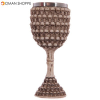 Creative skull Red Wine goblet 3D stereoscopic stainless knight Wine Glass