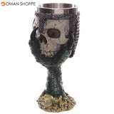 Creative skull Red Wine goblet 3D stereoscopic stainless knight Wine Glass