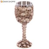 Creative skull Red Wine goblet 3D stereoscopic stainless knight Wine Glass