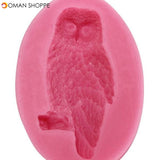 Cute Owl Silicone Fondant Cake Mold Chocolate Polymer Clay Mould