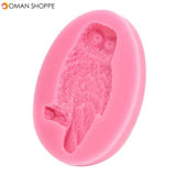 Cute Owl Silicone Fondant Cake Mold Chocolate Polymer Clay Mould