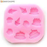 DIY Ice Cream Silicone Fondant Cake Mold Soap Chocolate Mold