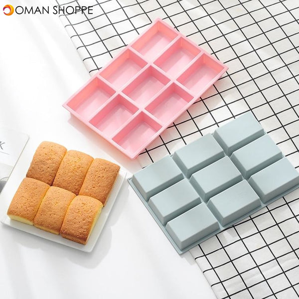 DIY Kitchen Supplies Cake Bakeware Pan Rectangular Silicone Mold Baking Tools Toast Mould Easter Bread Baking Tool