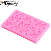 DIY Maple Leaf Silicone Cupcake Baking Mold Christmas Fondant Cake Decorating Tools Gumpaste Chocolate Candy Clay Moulds XL299