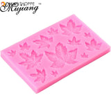 DIY Maple Leaf Silicone Cupcake Baking Mold Christmas Fondant Cake Decorating Tools Gumpaste Chocolate Candy Clay Moulds XL299