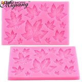 DIY Maple Leaf Silicone Cupcake Baking Mold Christmas Fondant Cake Decorating Tools Gumpaste Chocolate Candy Clay Moulds XL299