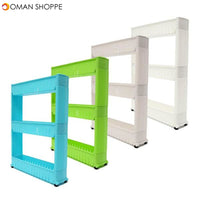 DIY Removable Creative Bathroom Kitchen Storage Shelves Crevice Shelf Household Rack Holder Room 