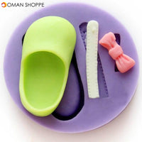 DIY Small Shoes Silicone Mold Cake Pudding Chocolate Soap Mould