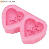 Double Heart Shape Cake Mold Silicone Cake Mould Creative Baking Mold Kitchen Accessories