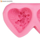 Double Heart Shape Cake Mold Silicone Cake Mould Creative Baking Mold Kitchen Accessories