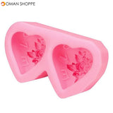 Double Heart Shape Cake Mold Silicone Cake Mould Creative Baking Mold Kitchen Accessories