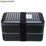 Double Layer Lunch Box Food Storage Container Microwave Oven Portable Bento Box