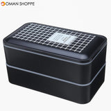 Double Layer Lunch Box Food Storage Container Microwave Oven Portable Bento Box