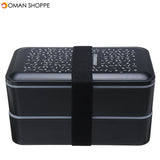 Double Layer Lunch Box Food Storage Container Microwave Oven Portable Bento Box