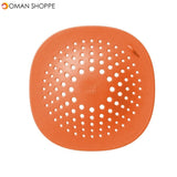 Drain Mesh- For Kitchen & Bathroom- Hair Catcher Sink Strainer Orange