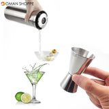 Drink Measure Cup Cocktail Shaker Jigger Single Double Shot Short Stainless Steel Spirit Party Wine Cup