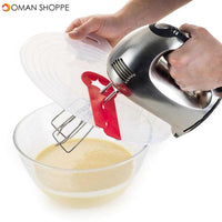 Eggs Mixer Anti Splash Plastic Silicone Transparent Round Cover Egg Cream Waterproof Splash Egg Beater Cover