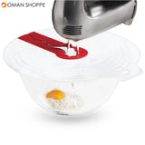 Eggs Mixer Anti Splash Plastic Silicone Transparent Round Cover Egg Cream Waterproof Splash Egg Beater Cover