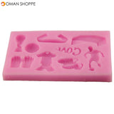 European Cup Football Silicone Fondant Soap 3D Cake Mold Cupcake Jelly Candy Chocolate Decoration Baking Tool Baking Mold