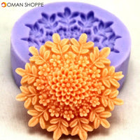 F0127 Silicone Flower Cake Mould Soap Chocolate Fondant Mould