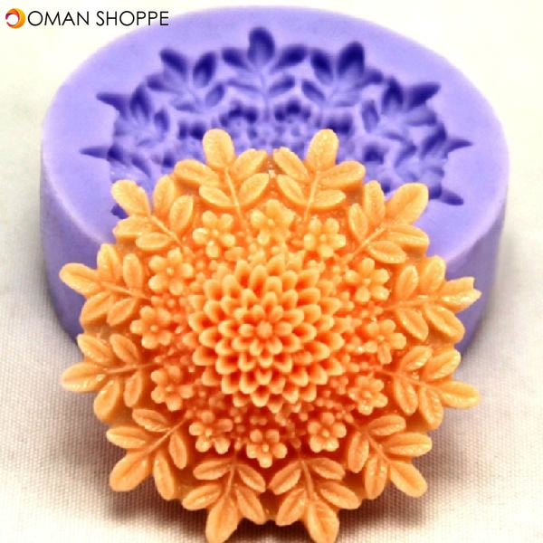 F0127 Silicone Flower Cake Mould Soap Chocolate Fondant Mould