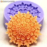 F0127 Silicone Flower Cake Mould Soap Chocolate Fondant Mould