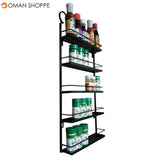 Five-layer Iron Storage Kitchen Rack Household Bathroom Arrangement for Sitting Room Receives