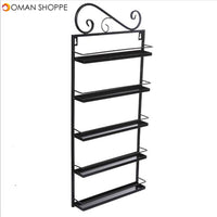 Five-layer Iron Storage Kitchen Rack Household Bathroom Arrangement for Sitting Room Receives