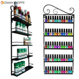 Five-layer Iron Storage Kitchen Rack Household Bathroom Arrangement for Sitting Room Receives