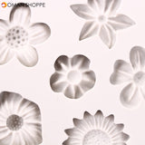 Flower Silicone Fondant Mold Cake Mould Decorating Baking Mold Sugarcraft Pastry Tool