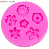 Flower Silicone Fondant Mold Cake Mould Decorating Baking Mold Sugarcraft Pastry Tool